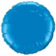 mylar rond bleu saphir 23 cm de diamètre