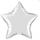 ballon mylar métal étoile argent 23 cm