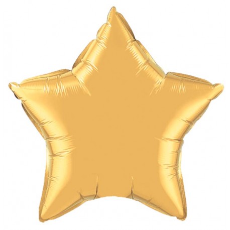 ballon mylar étoile or 23 cm