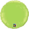 mylar rond lime green10 cm de diamètre