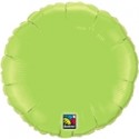 mylar rond lime green10 cm de diamètre