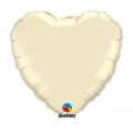 ballon mylar coeur ivoire 23 cm vendu non gonflé 