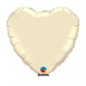 ballon mylar coeur ivoire 23 cm vendu non gonflé 