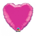 ballon mylar coeur magenta 23 cm vendu non gonflé 