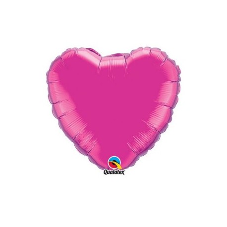 ballon mylar coeur magenta 23 cm vendu non gonflé 