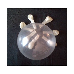 ballons transparent13.5cm poche de 100