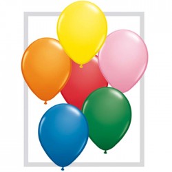 25 ballons qualatex 28 cm opaque assortis FESTIVE