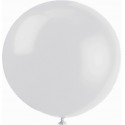 Métaliisé blanc rond 40 cm poche de 5