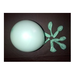 Turquoise ballons standard opaque 13.5cm poche de 100