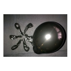 Noir ballons standard opaque 13.5cm diamètre poche de 100