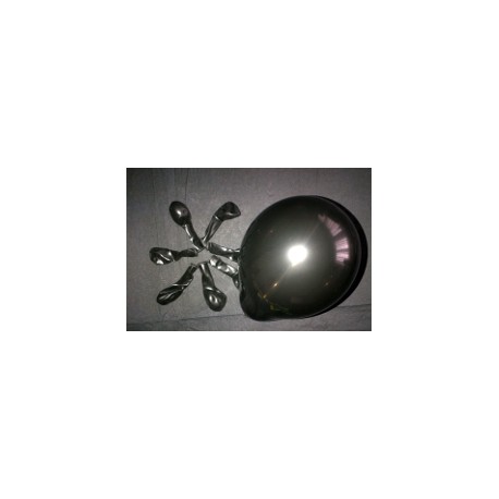 Noir ballons standard opaque 13.5cm diamètre poche de 100