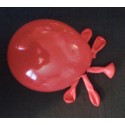 Rouge ballons standard opaque 13.5cm poche de 100