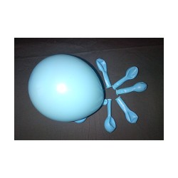 bleu ciel ballons standard opaque 13.5cm poche de 100