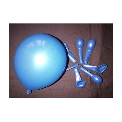 BLEU ballons standard opaque 13.5cm poche de 100