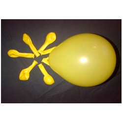 JAUNE CITRON ballons standard opaque 13.5cm poche de 100