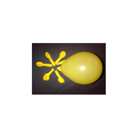 JAUNE CITRON ballons standard opaque 13.5cm poche de 100