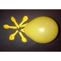 JAUNE CITRON ballons standard opaque 13.5cm poche de 100