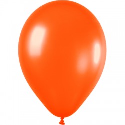 ORANGE ballons PERLE METAL 25 cm diamètre POCHE DE 100