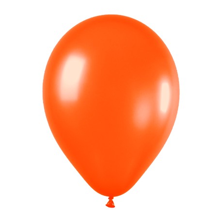 ORANGE ballons PERLE METAL 25 cm diamètre POCHE DE 100