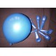 BLEU ballons standard opaque 13.5cm poche de 50