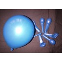 BLEU ballons standard opaque 13.5cm poche de 50