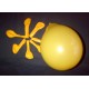 Jaune d'or ballons standard opaque 13.5cm poche de 50