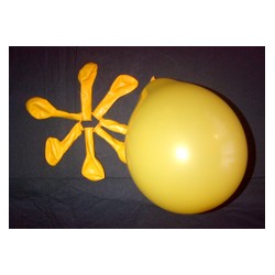 Jaune d'or ballons standard opaque 13.5cm poche de 50