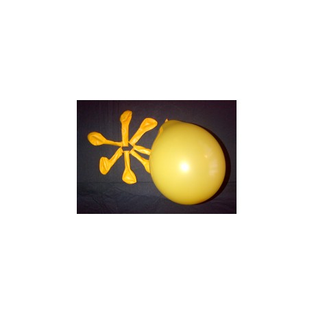 Jaune d'or ballons standard opaque 13.5cm poche de 50