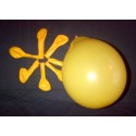 Jaune d'or ballons standard opaque 13.5cm poche de 50