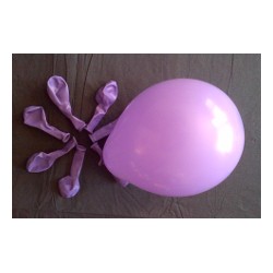 Lilas ballons standard opaque 13.5cm poche de 50