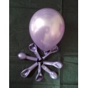 Lilas ballons métal opaque 12 cm diamètre POCHE DE 100