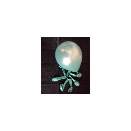 Turquoise aquamarine ballons métal opaque 12 cm diamètre POCHE DE 50