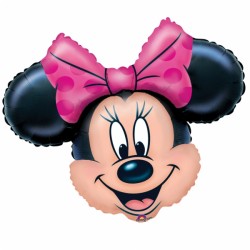 Tête de Minnie ballon mylar 71*58 cm non gonflé