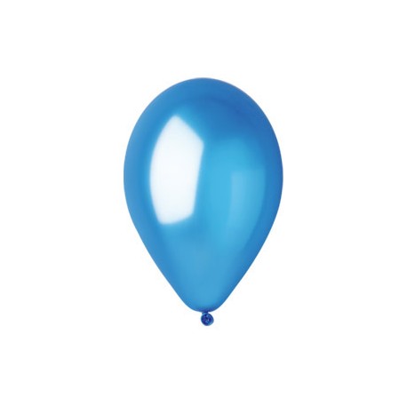 BLEU FONCE ballons PERLE METAL 25 cm diamètre POCHE DE 100