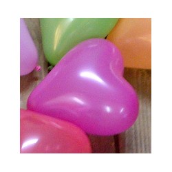 ballons baudruche coeur FUSCHIA 12 cm de diamètre