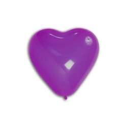 ballons baudruche coeur VIOLET 12 cm de diamètre