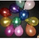 50 ballons métal multicouleur opaque 12.5 cm diamètre