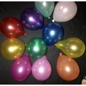 50 ballons métal multicouleur opaque 12.5 cm diamètre