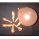 Saumon métal ballons 12 cm diamètre poche de 100
