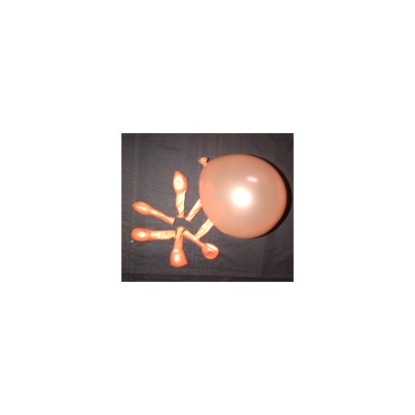 Saumon métal ballons 12 cm diamètre poche de 100