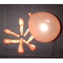 Saumon ballons métal 12 cm diamètre POCHE DE 50