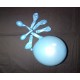 bleu ciel ballons métal opaque 12 cm diamètre poche de 100