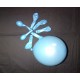 bleu ciel ballons métal opaque 12 cm diamètre poche de 100