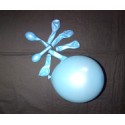 bleu ciel ballons métal opaque 12 cm diamètre poche de 50