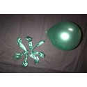 ballons métal vert foncé opaque 12 cm diamètre poche de 50