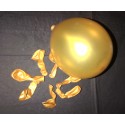 ballons métal OR 12 cm diamètre poche de 100 ballons