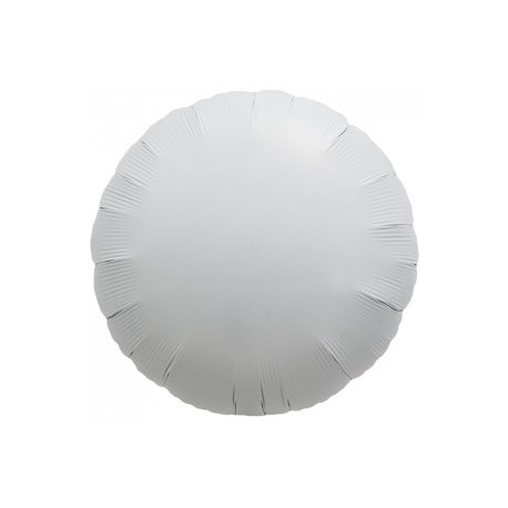 ballons mylar rond 45 cm blanc