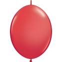 10 BALLONS 30 CM DOUBLE ATTACHE QUALATEX ROUGE