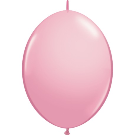 10 BALLONS 30 CM DOUBLE ATTACHE QUALATEX ROSE