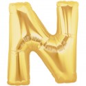 N OR LETTRE BALLONS MYLAR 86 CM 